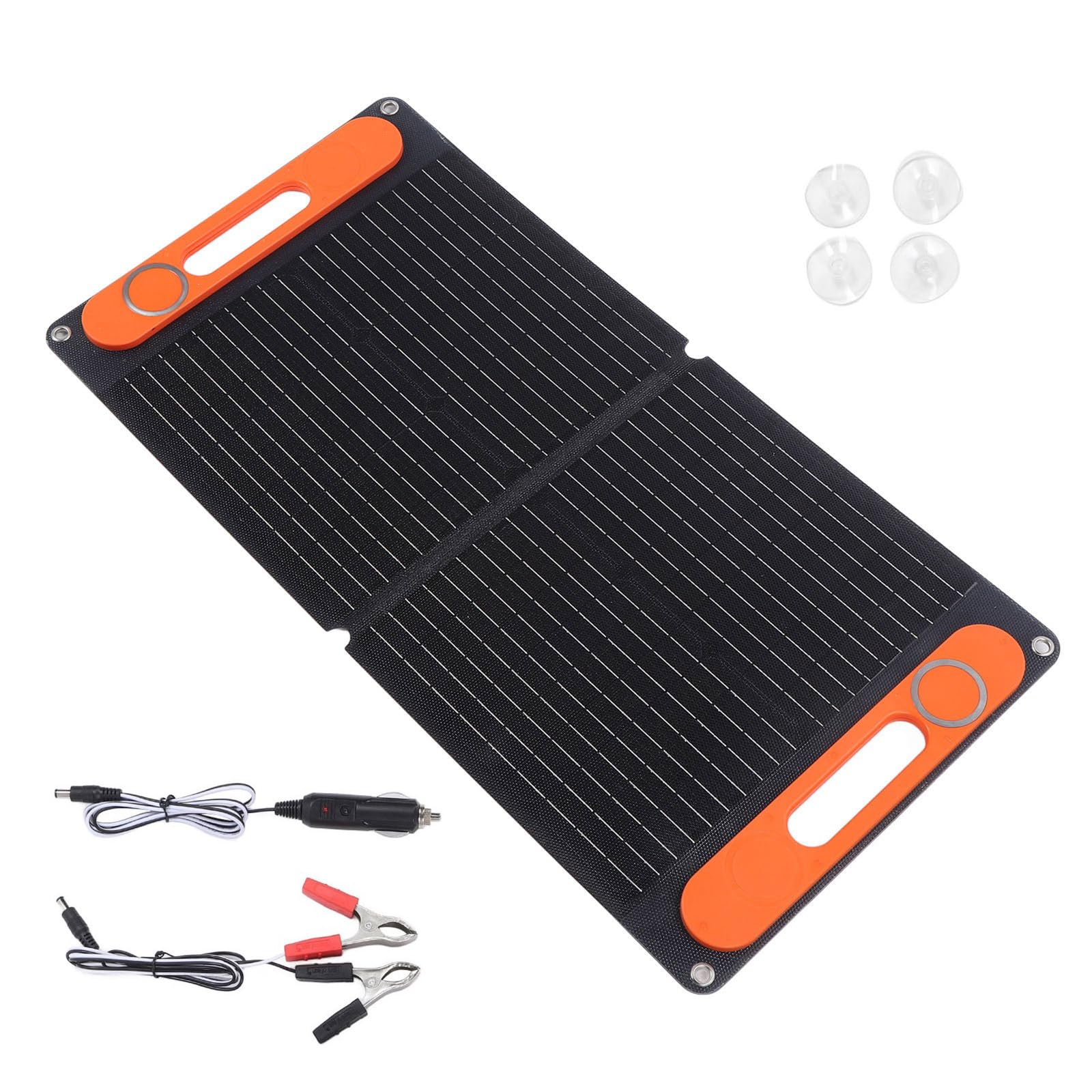 ETFE Solar Panel 80W Double USB Port Folding Solar Panel Battery Charging Device Enduring Easy to Use Phones Tablets Power Stations