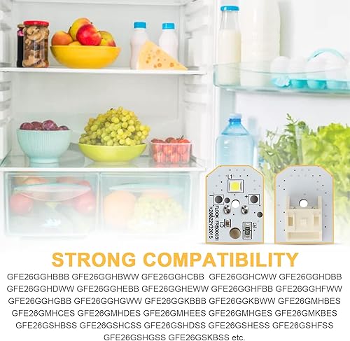 Miniatura 3 de WR55X11132 Reemplazo de lámpara LED para refrigerador, se adapta al módulo de luz LED GE refrigerador, reemplaza WR55X25754 WR55X30602 WR55X26486,