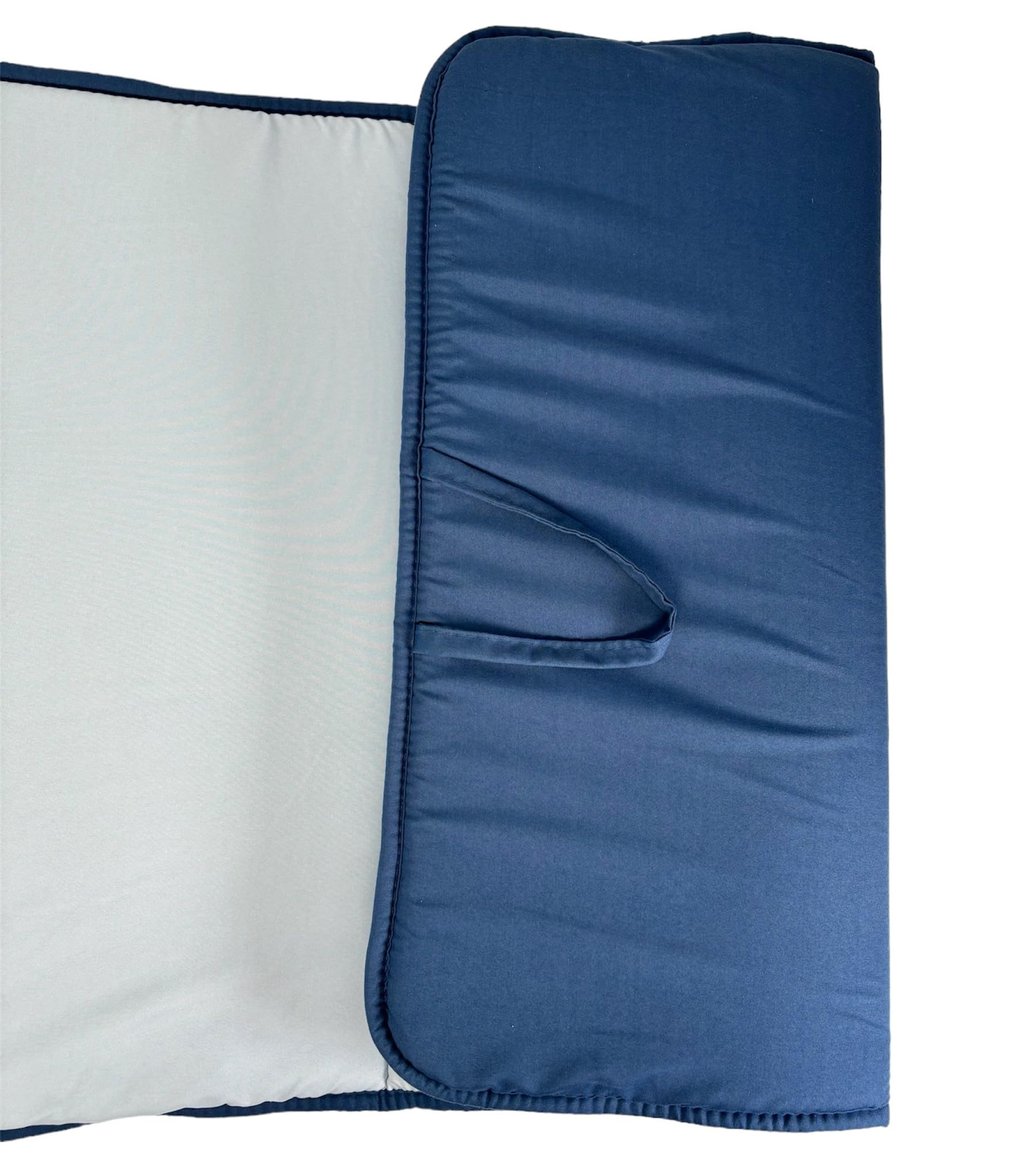 Tata Home Cuscino Imbottito per Sdraio Lettino Materassino Prendisole Pieghevole Cuscino Poltrona Sdraio Relax Trasportabile Salvaspazio Misura Maxi 52x200 cm Blu Avio