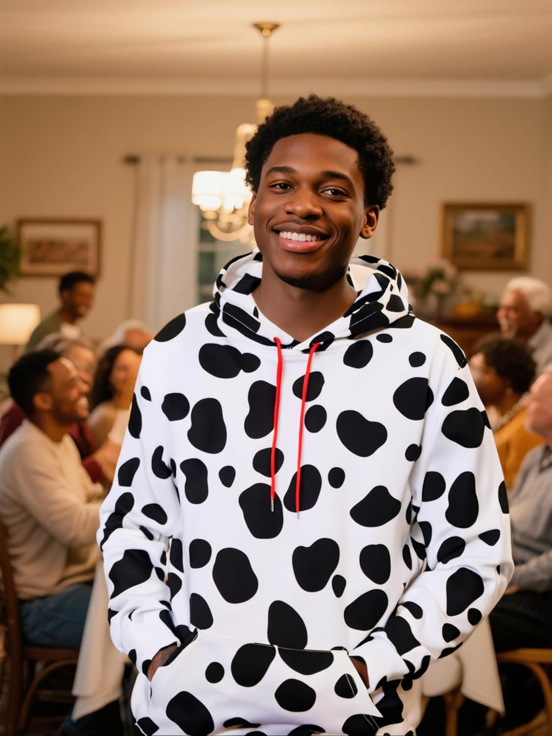 Funny World Men's Animal Print Sweatshirts Hoodies Long Sleeve Graphic Halloween Shirts - Image 2