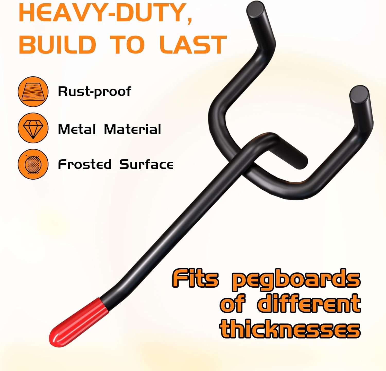 Pegboard Hooks for Hanging - Peg Board Organizer Accessories Fit New Metal Peg Board Storge Tool 2in 100Pcs