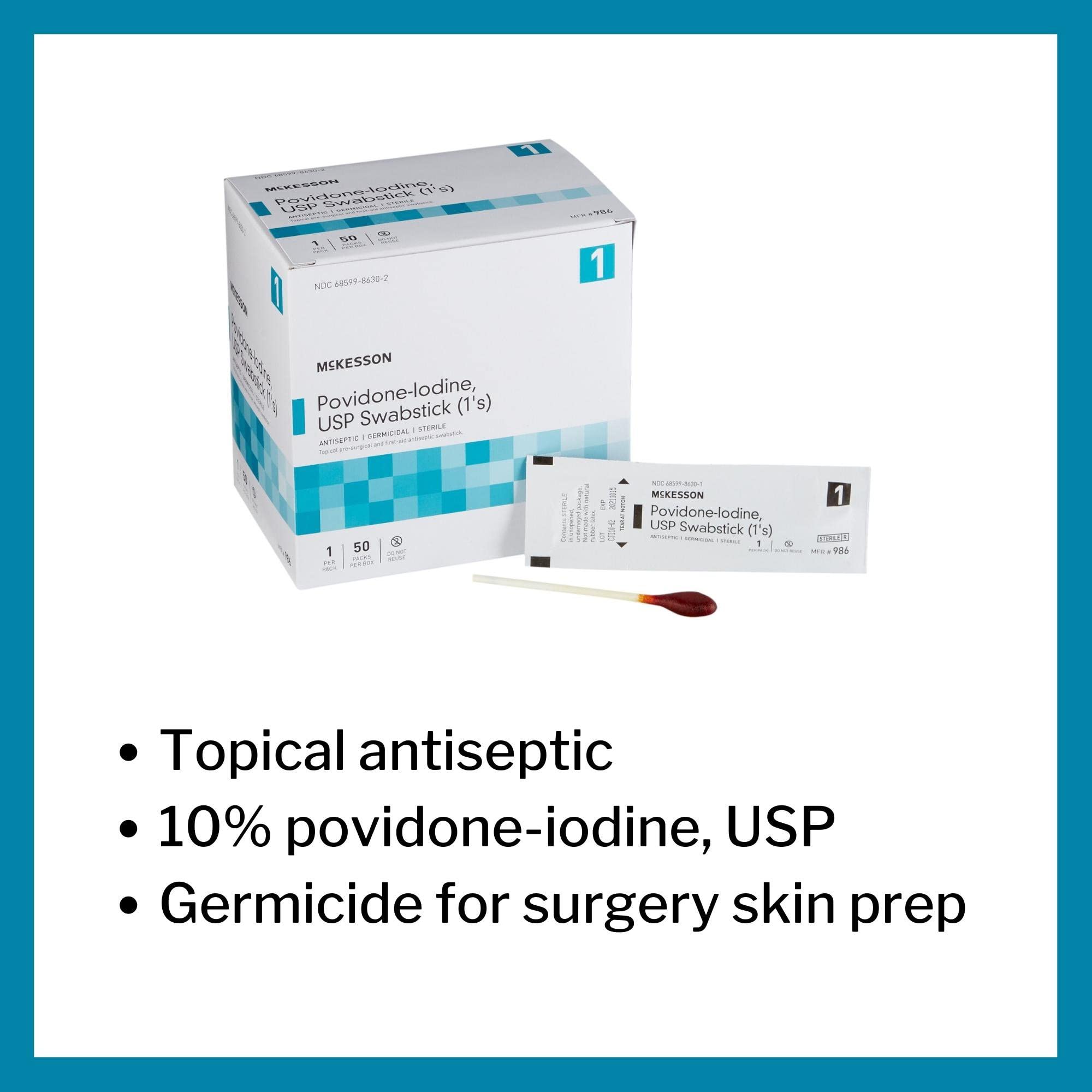 McKesson Povidone Iodine Swabs - Sterile -3