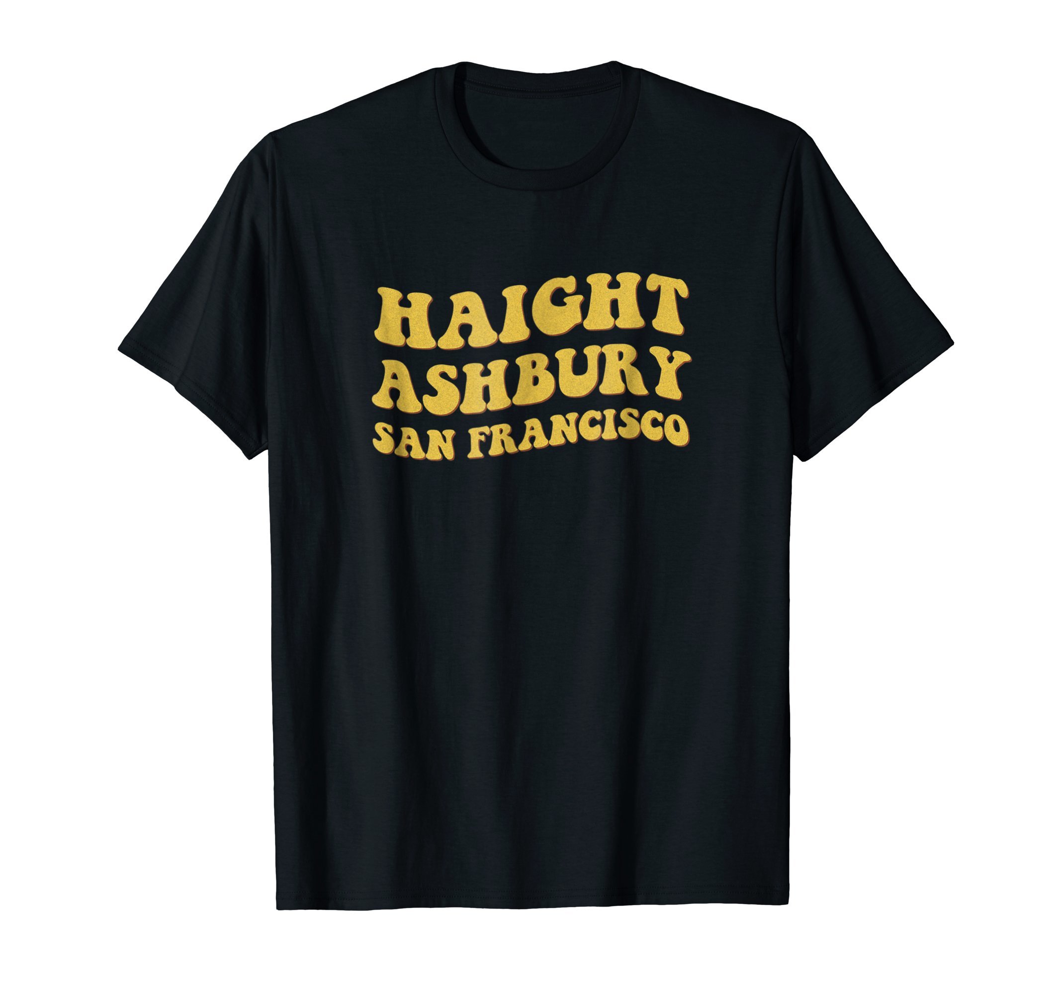 Haight Ashbury T-shirt - Hippie Bubble Lettering T-Shirt