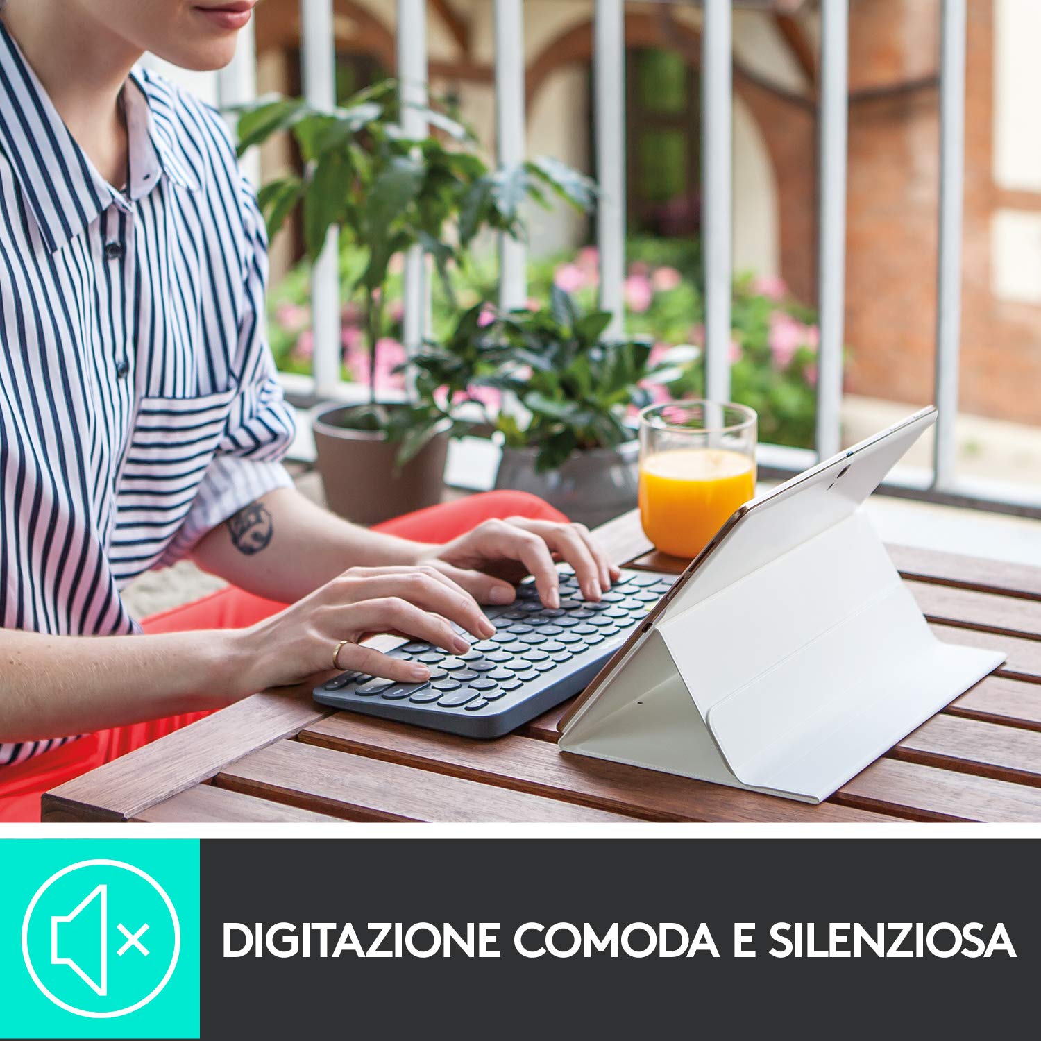Logitech K380 Tastiera Bluetooth Multidispositivo per Windows - ITA QWERTY
