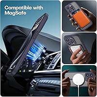 Vista 22 de ImpactStrong Magnetic Guard Designed for iPhone 14 Pro Max Case [Camera Protection] [Military Grade Drop Tested] [Compatible with MagSafe] Slim Black
