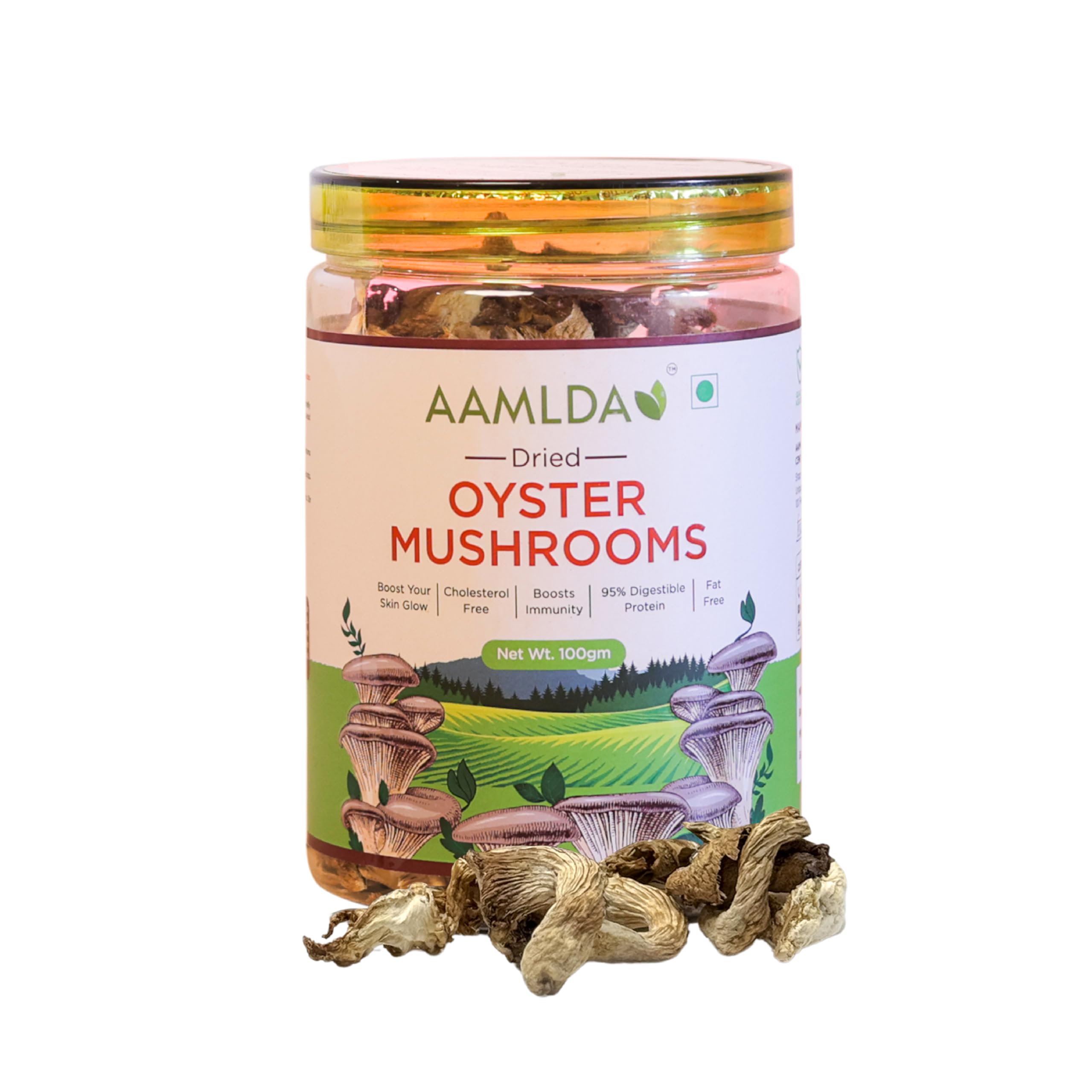 Aamlda Dried Oyster Mushrooms, 100gm, Superfood, Protein-Rich, Cholesterol-Free, for Cooking and Skin Health-image-42
