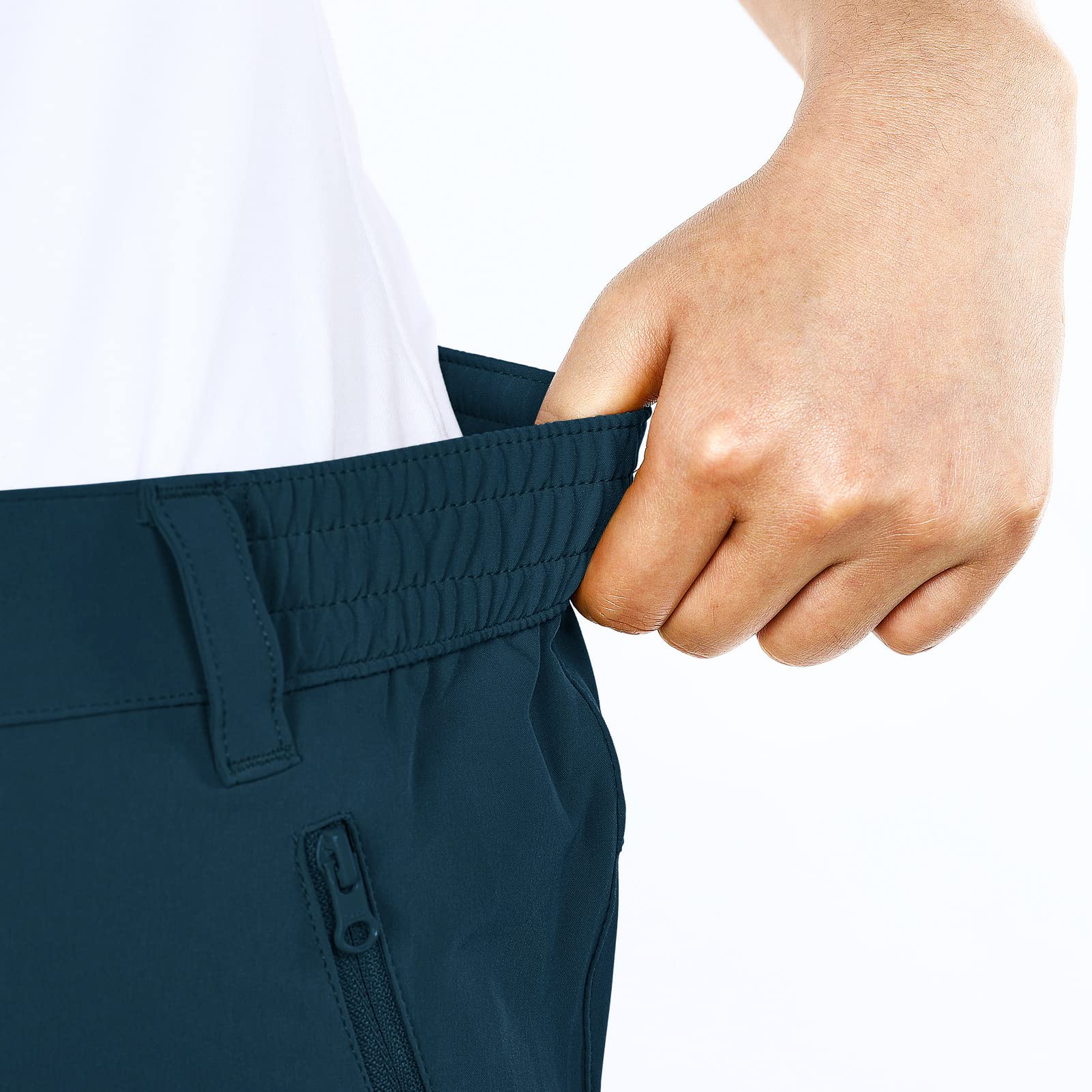 33,000ft Pantalones Cortos de Senderismo para Mujer, Deporte Bermudas Ligeras y Transpirables de Secado Rápido para Mujer, UPF50 + Pantalones Protectores para Caminar y Viajes