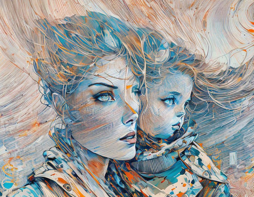 Mother of the Worlds SERENDIPITP affiche toile art mystique unique