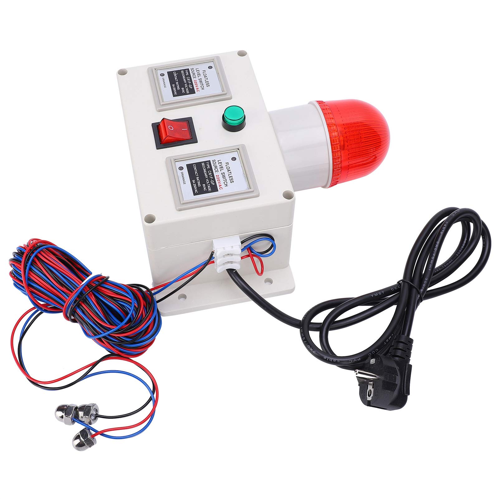 Detector de Fugas de Agua, Sensor de Alarma de Nivel de Agua 90dB para Agua de Río para Agua de Pozo para Agua del Grifo para Agua de Mar