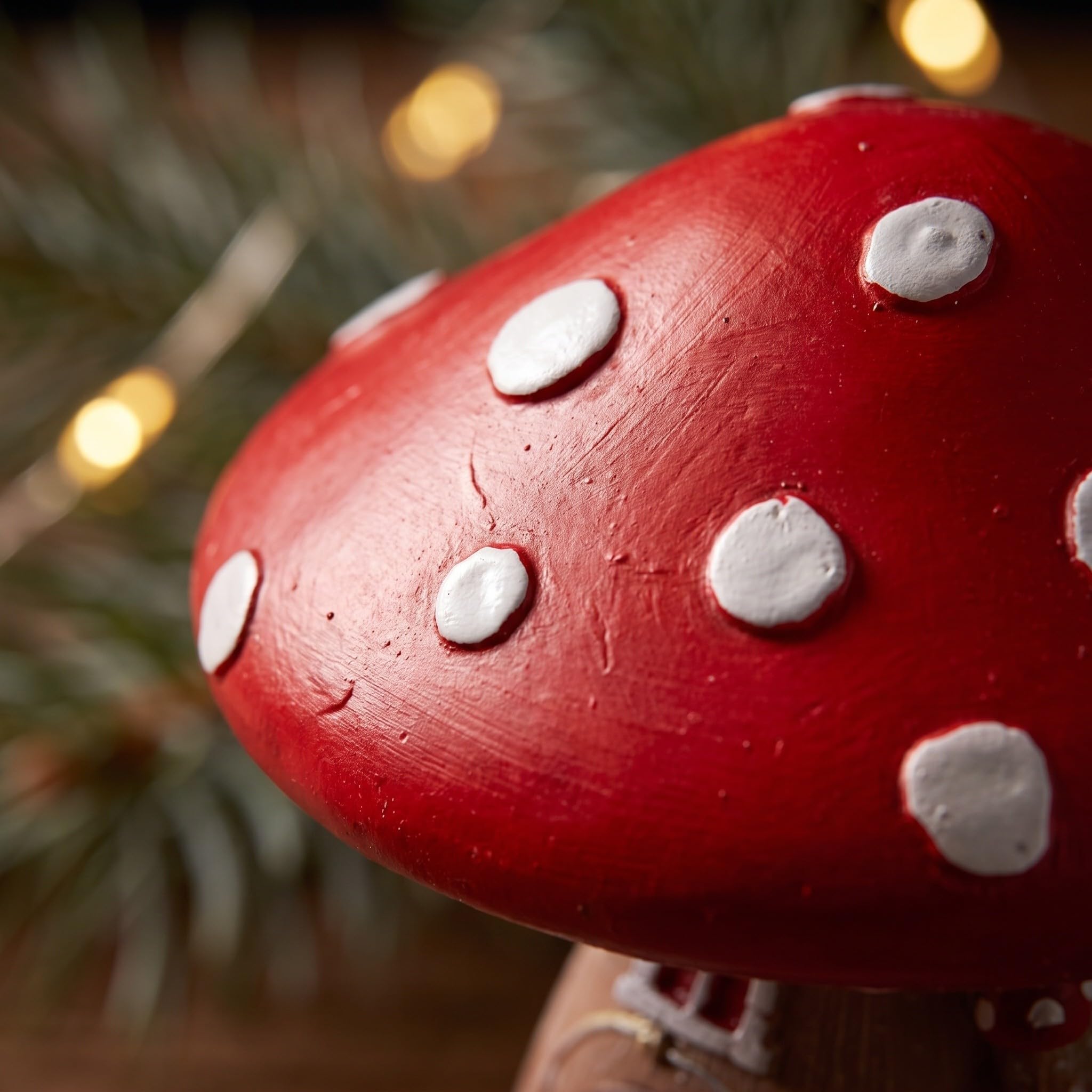 OUNONA Beleuchtete Weihnachtspilzhaus-Spieluhr, Wichtelfigur als Geschenk