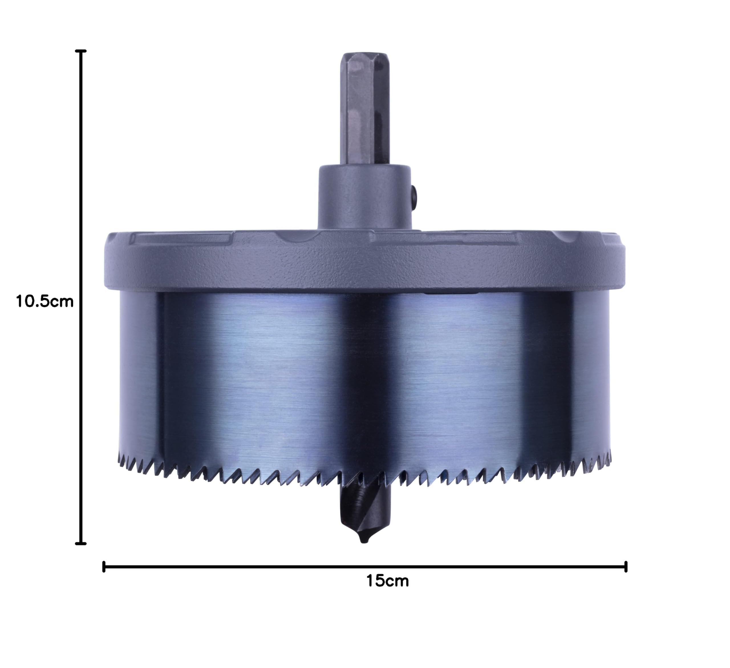 wolfcraft Sierra de corona múltiple, Ø 60–95 mm I 2162000 I Sierra con 5 sierras de cambio rápido, Ø 60–95 mm, profundidad de corte 33 mm
