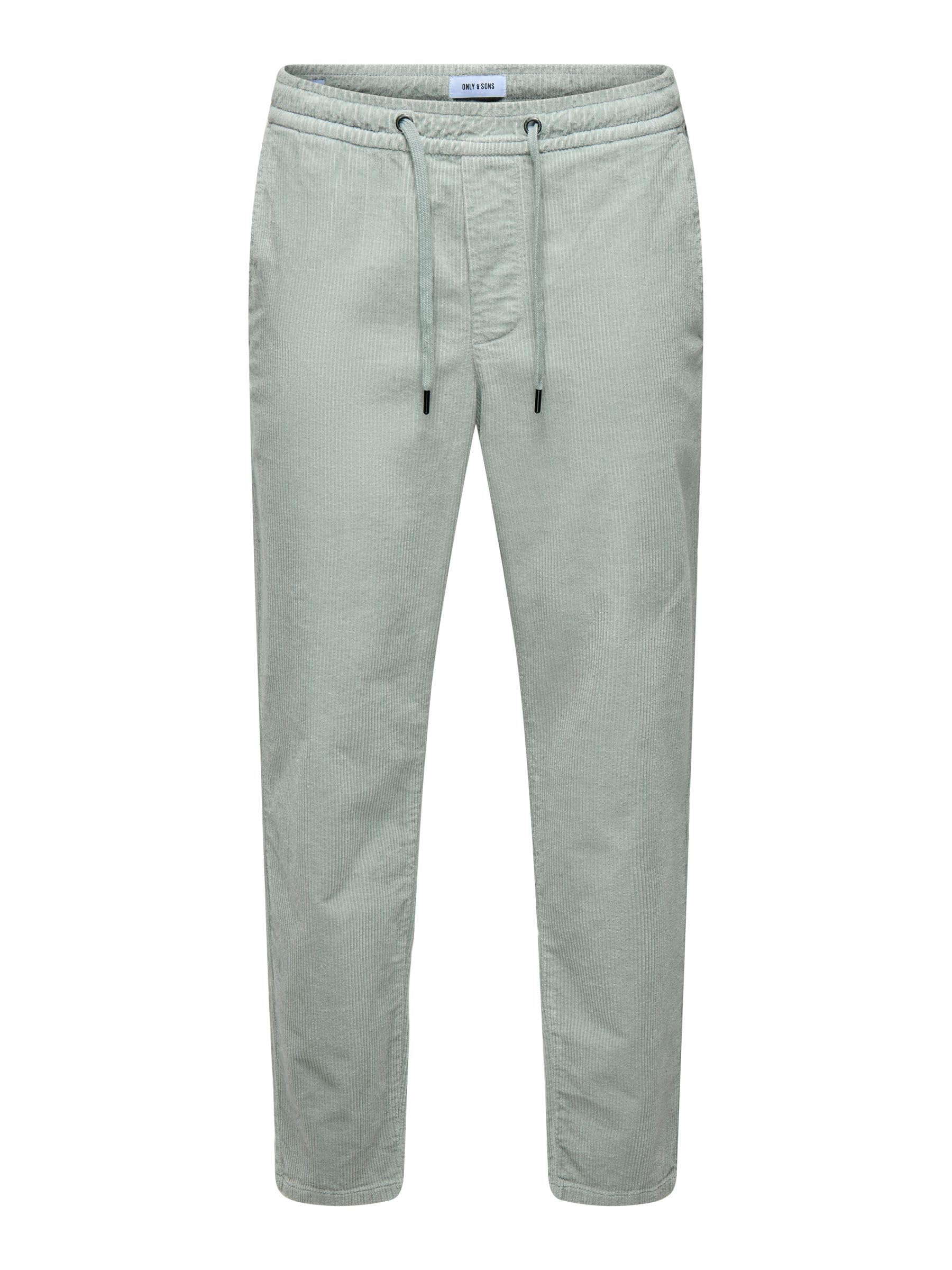ONLY & SONS Men's Onslinus Tap Corduroy 0185 Pant Noos, Limestone, M