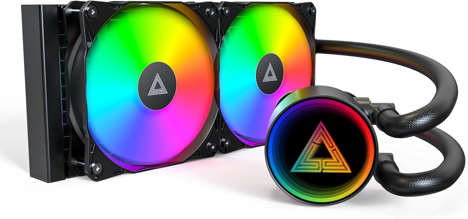 MONTECH Lightflow ARGB 240 Black – Ultra-Quiet AIO...