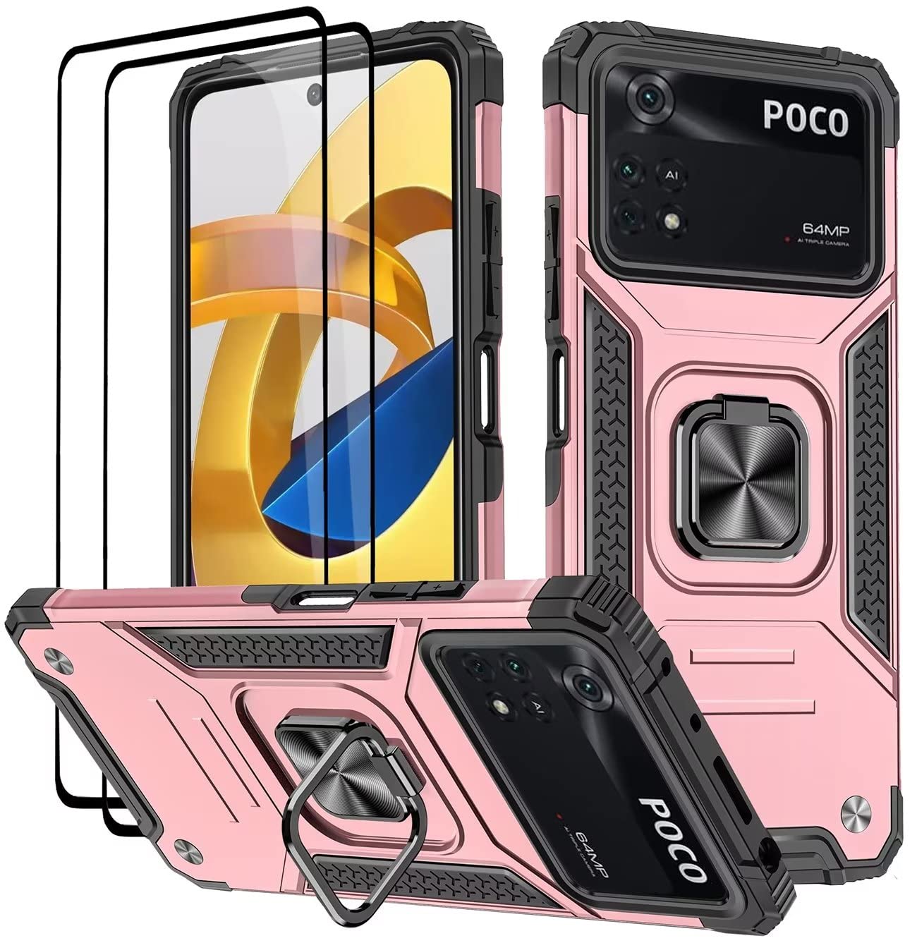 SEEKO Cover per Xiaomi Poco M4 PRO 4G, Scorrevole [Protezione