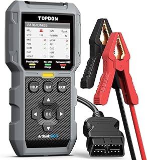 TOPDON AL500B OBD2 Scanner Battery Tester 2 in 1 Code Reader, Full OBDII Diagnosis, 12V Battery Tests & 12V/24V Cranking Tests, Charging Tests, Scan Tool, Car Diagnostic Tool for All OBDII Cars