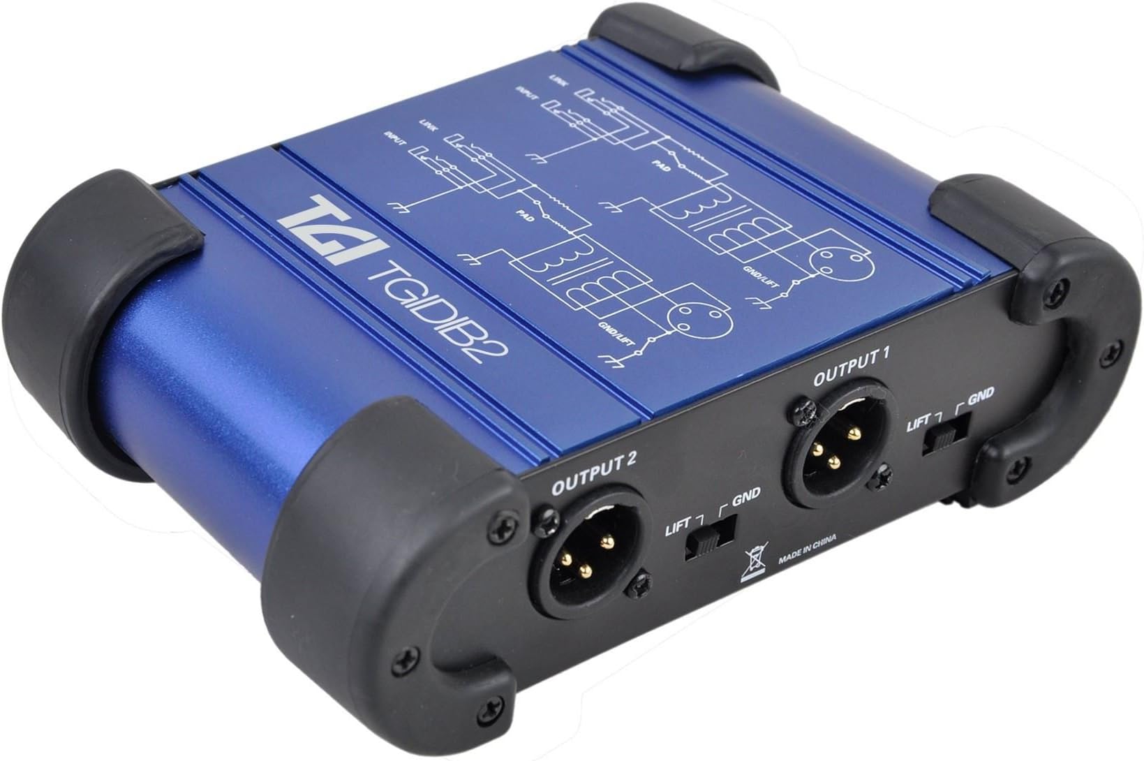 TGIDIB2 Dual Channel Direct Box, Blue