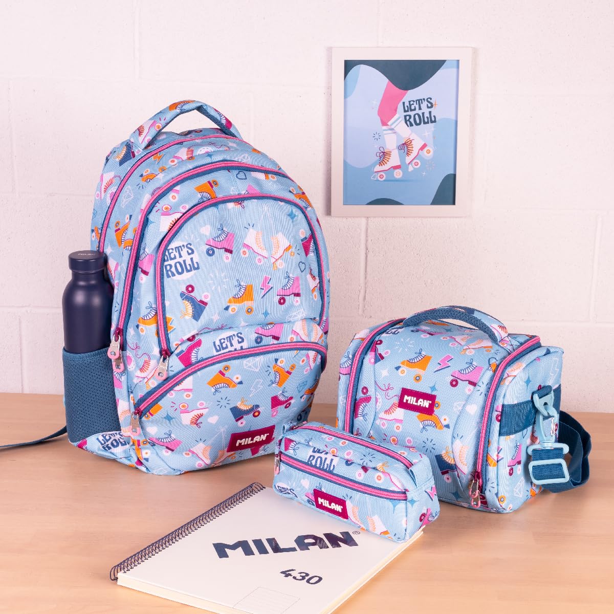 MILAN® Zaino scuola 4 cerniere (25 L) serie speciale Roller 2