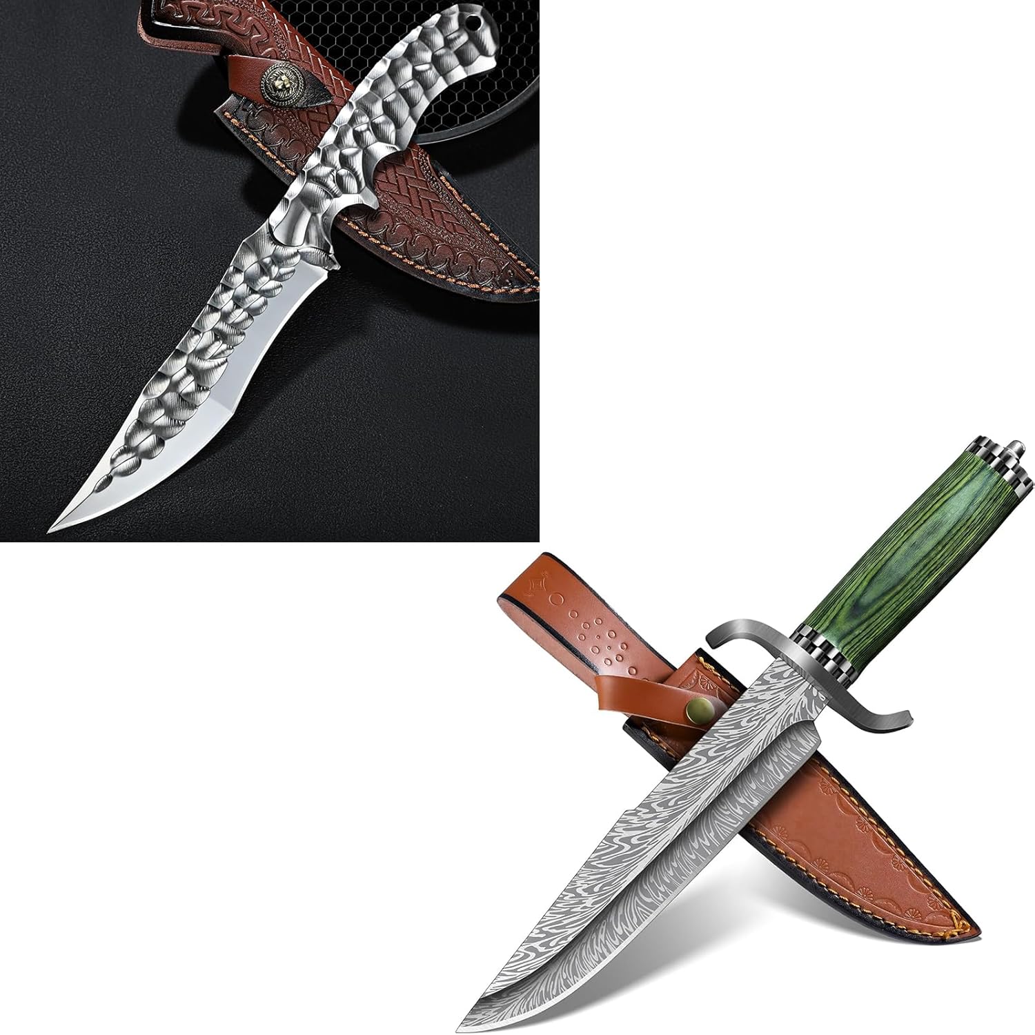 Purple Dragon Camping Knife with - Fixed Blade Knife with Sheath