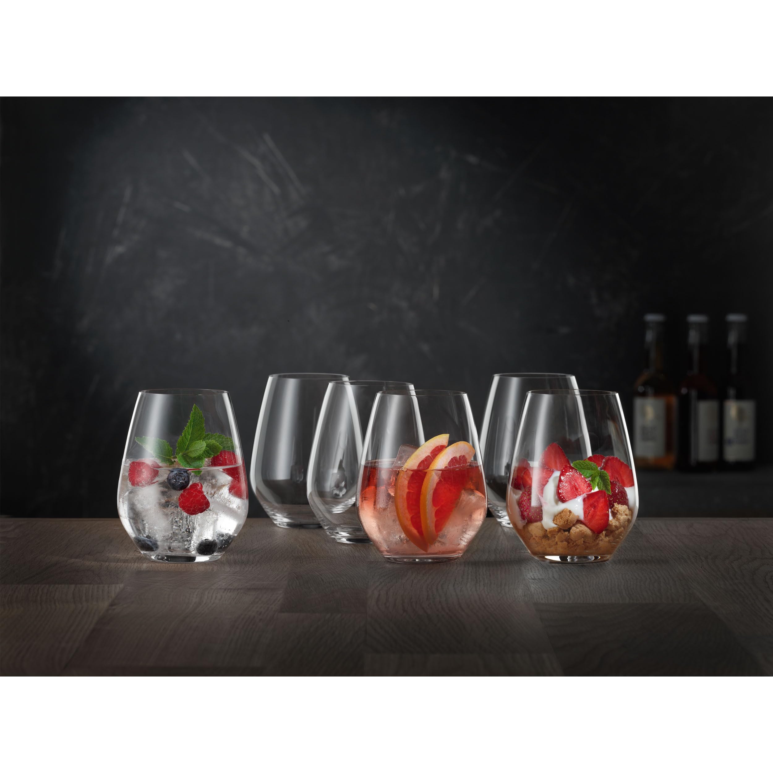 Spiegelau 6-częściowy zestaw uniwersalnych kubków, szklanki do napojów bezalkoholowych, szkło kryształowe, 460 ml, Authentis, 4800291, przezroczyste