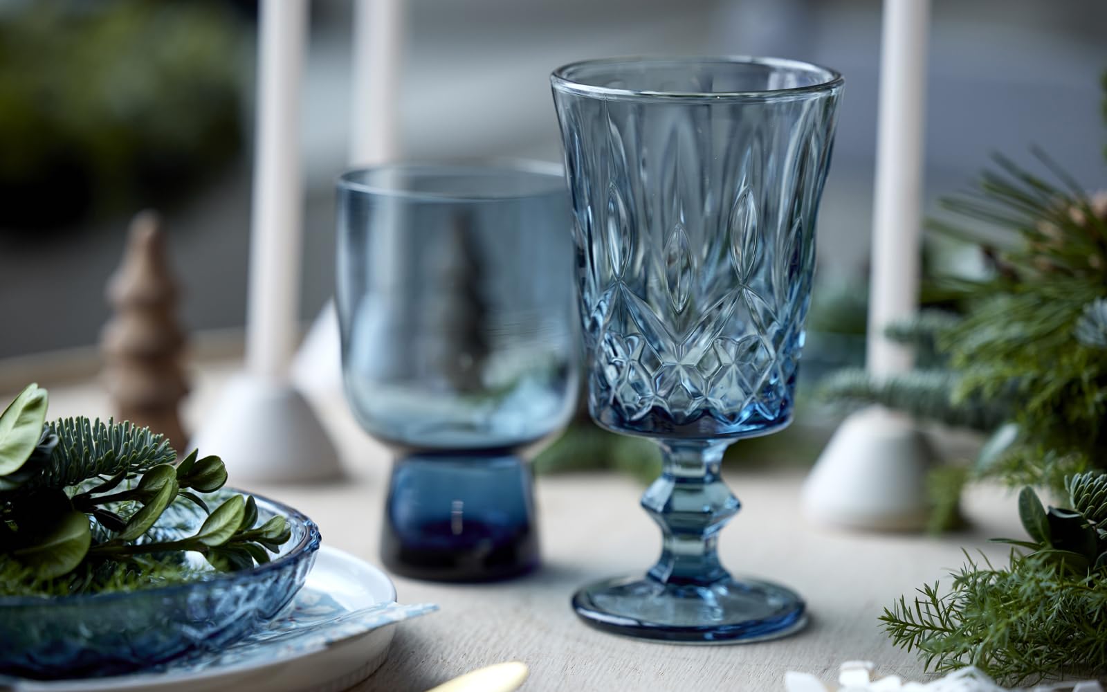 Lyngby Glas Sorrento Şarap Kadehi 29 cl 4 Adet Mavi