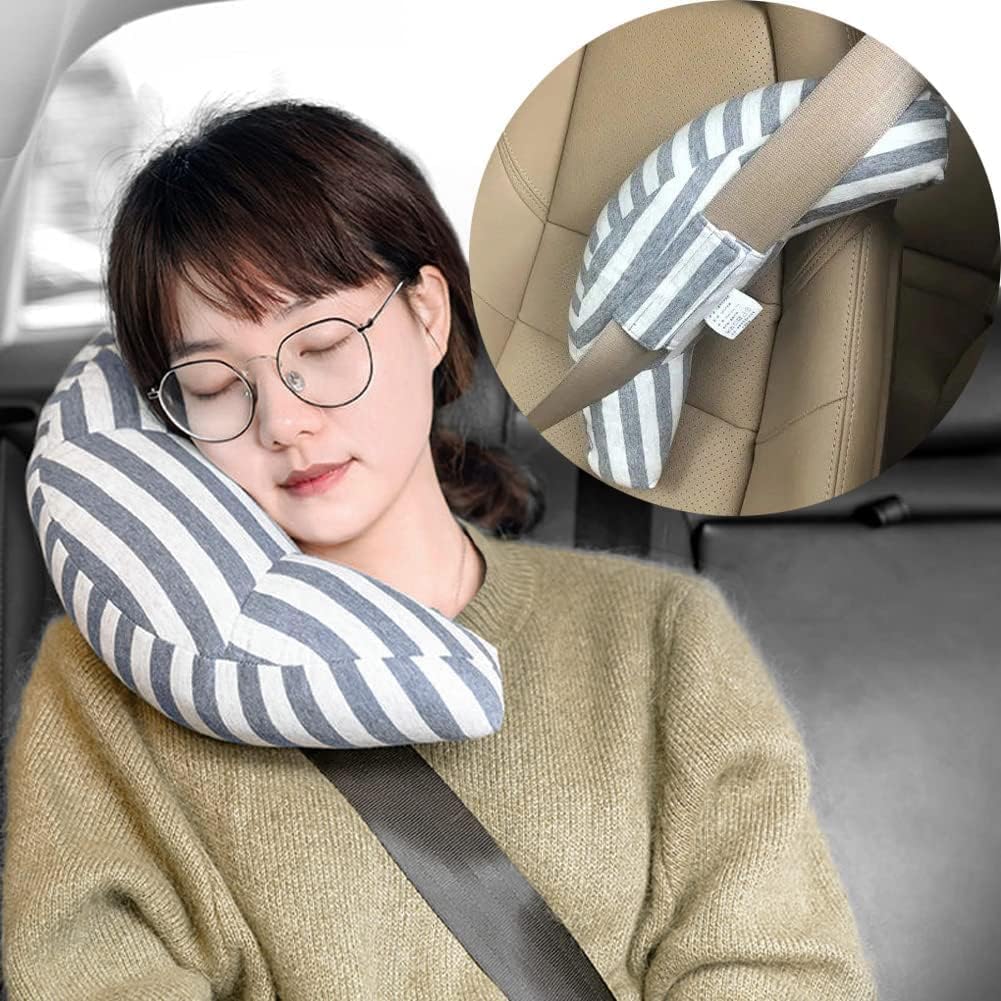 Coussin de Ceinture de Sécurité pour Enfants Ceinture de Sécurité Confortable Appuie Tête Voiture Bébé Protection Siège Auto Oreiller de Voiture pour Enfants Coussin de Nuque de Voyage