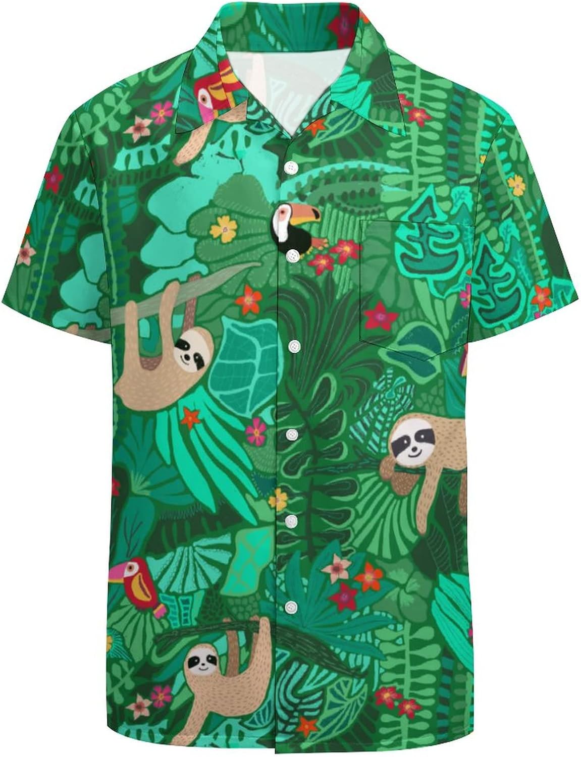 80er Jahre Hemd Herren - 3D Druck Disco Shirt Vintage Retro Hawaii Style
