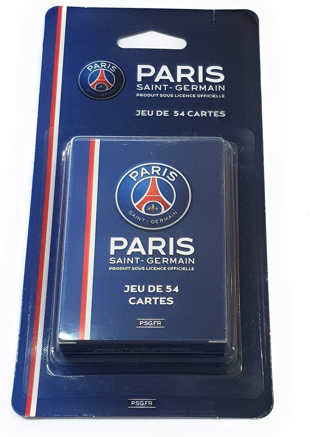 Grenadine Boutique - PSG Jeu de 54 Cartes avec Logo Paris Saint-Germain au Verso