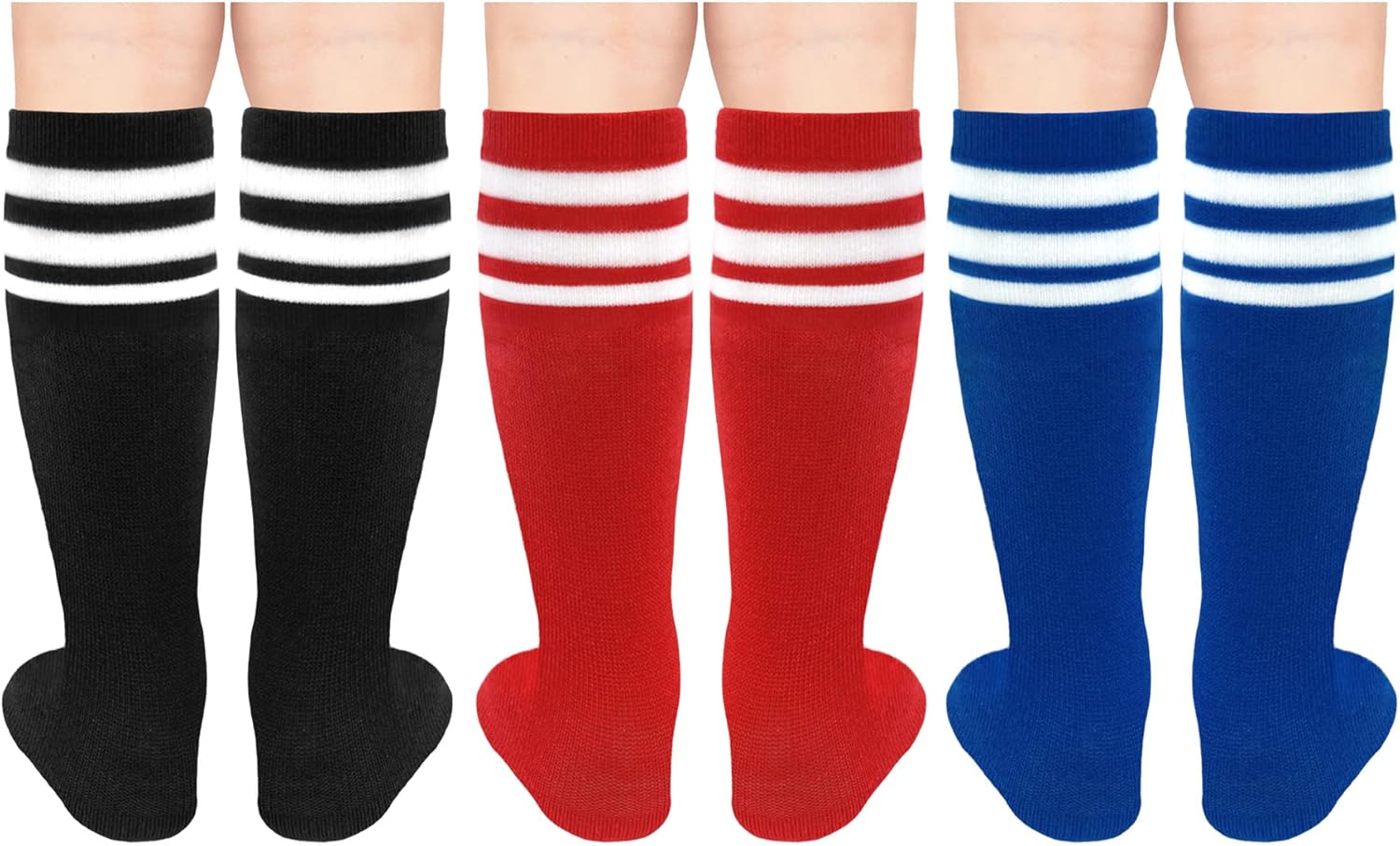 Olreco Toddler Soccer Socks Kids Baseball Socks Youth Softball Sock for Girls Boys Football Sock Boys Athletic Accessories