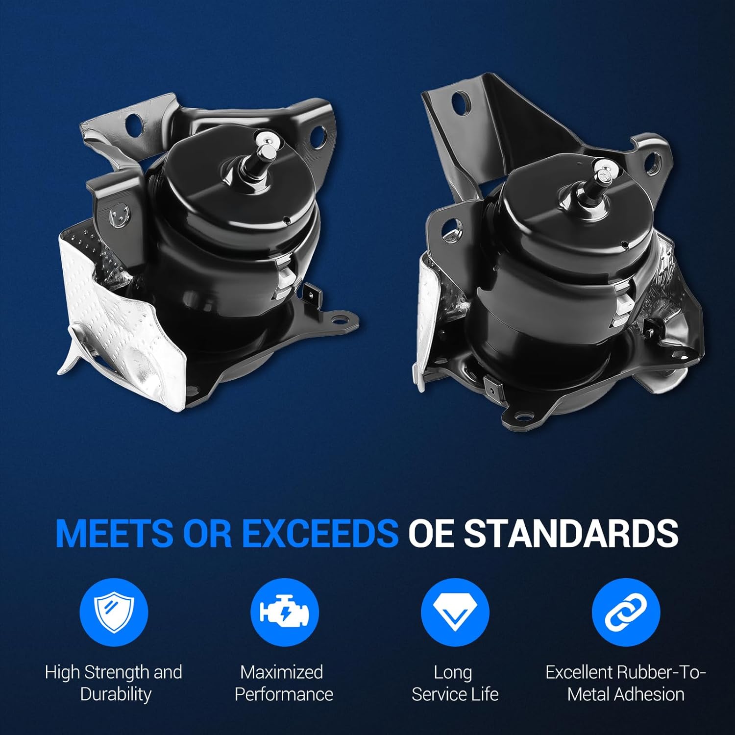 Autoround Engine Motor Mount Kit Compatible with 2014-2020 Chevy Silverado 1500 Suburban Tahoe, GMC Sierra 1500 Yukon XL, 15-20 Cadillac Escalade ESV, 4.3L 5.3L 6.2L, Replace# A5739 A5738, Set of 2