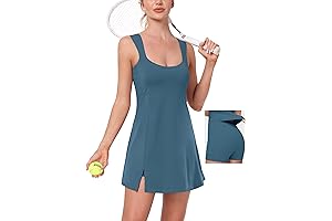 Desol Square Neck Tennis Dress with Pockets: Smooth Comfort at a Unbeatable Price