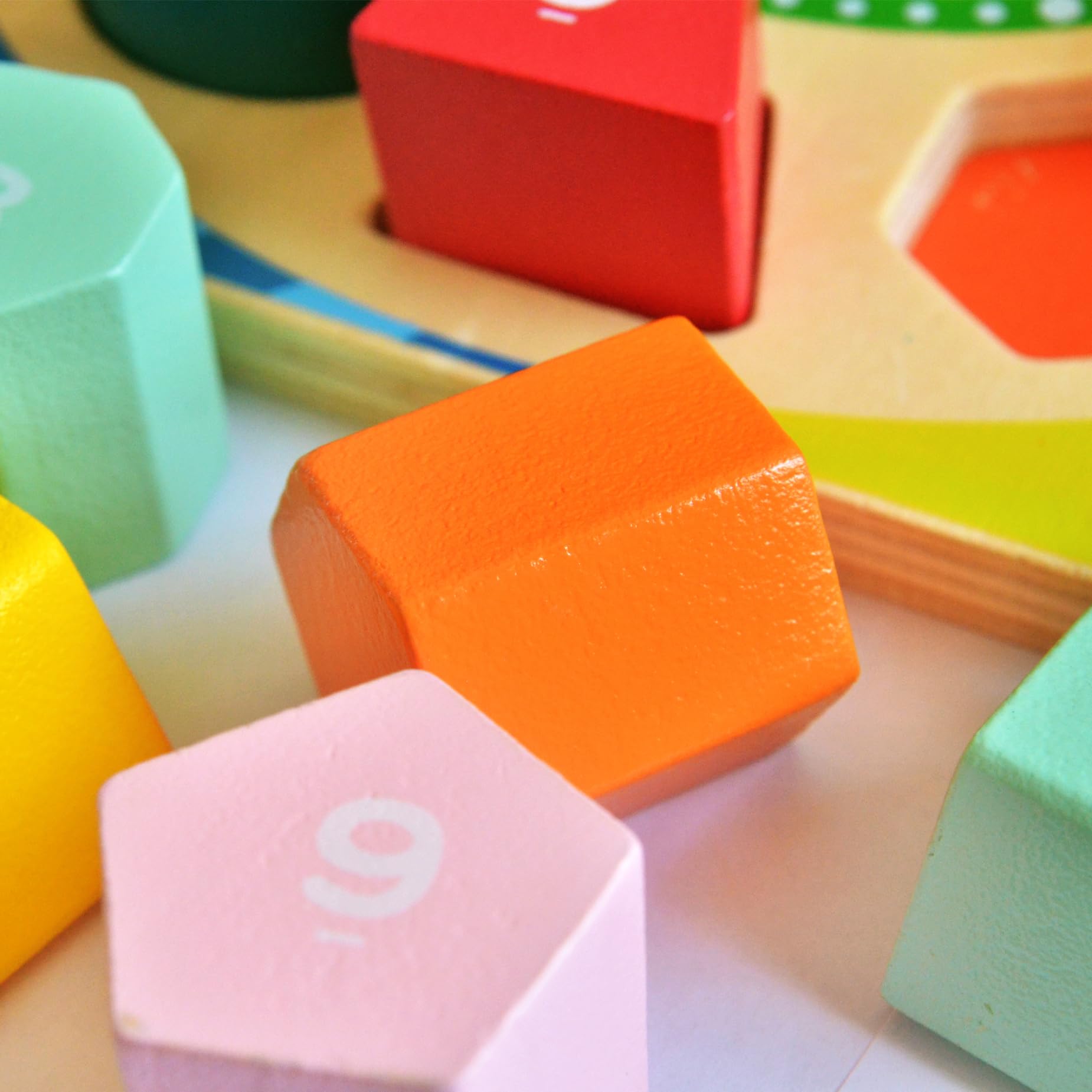 Orologio di Legno forma Smistatore di forme Puzzle giocattolo che insegna il tempo, il numero e le forme - Regali di Compleanno Educativi Montessori 18M+per Bambini