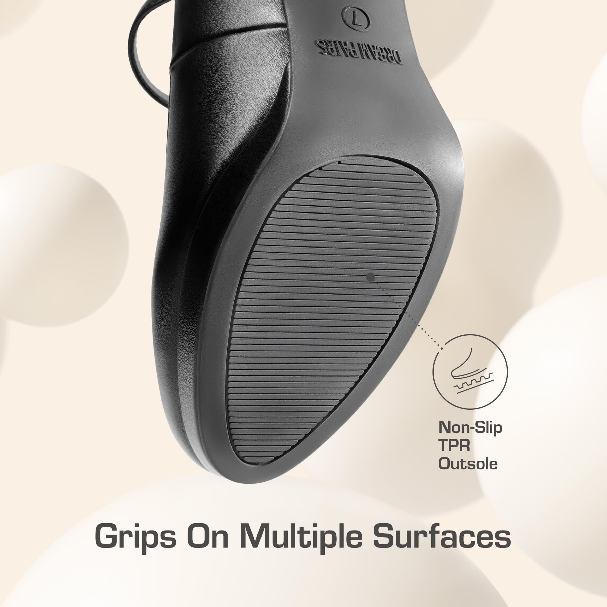 DREAM PAIRS Women's Pumps Close Toe Classic High Heels Round Toe Comfortable Low Platform Mary Jane Dress Shoes