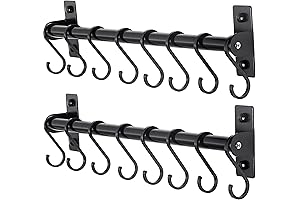 Dseap Kitchen Utensil Holder Hanger, Pot and Pan Rack wall mounted, Kitchen...