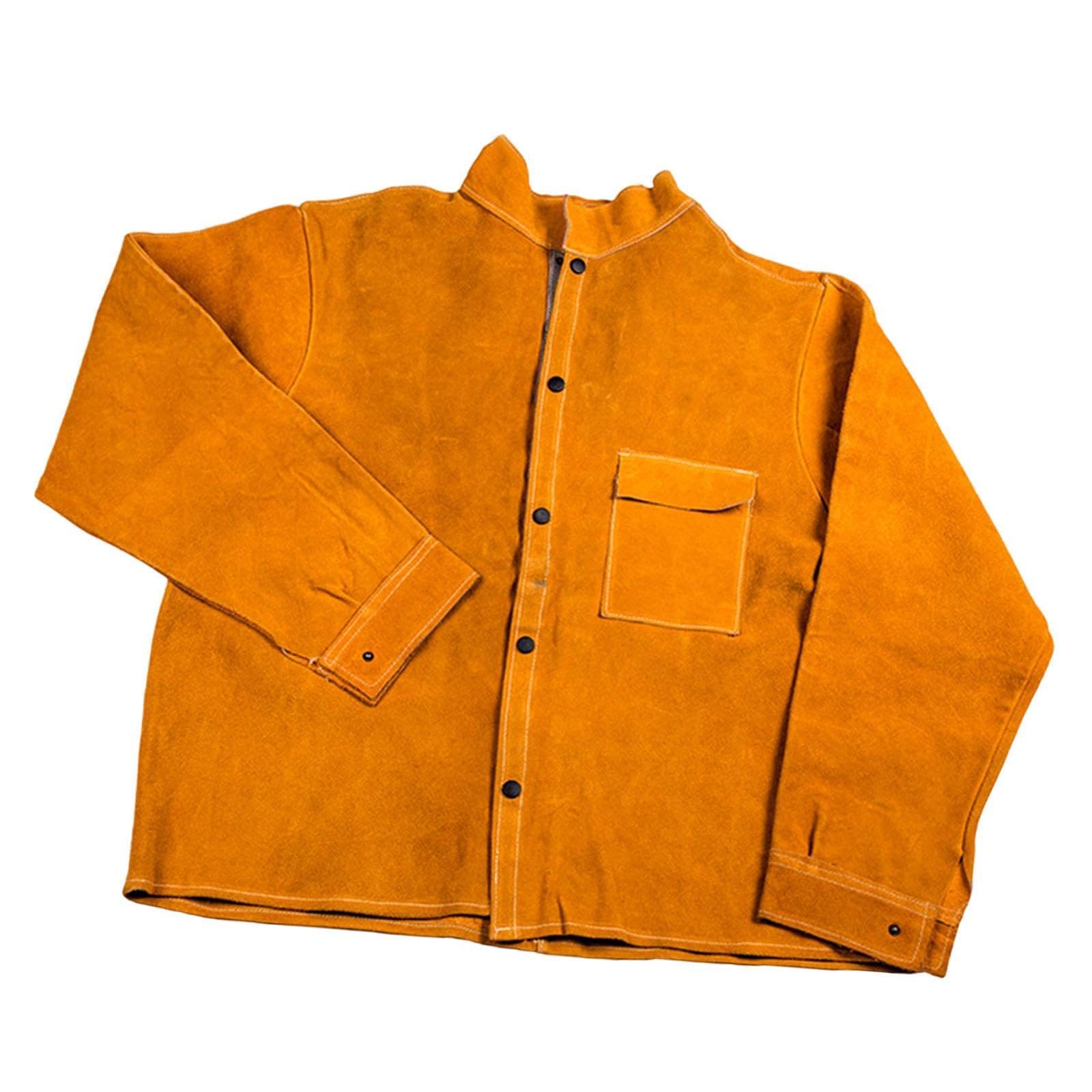 Welding Apron Work Shop Coat Welding Jacket for Woodworkings Grinding Cutting XXL-image-4