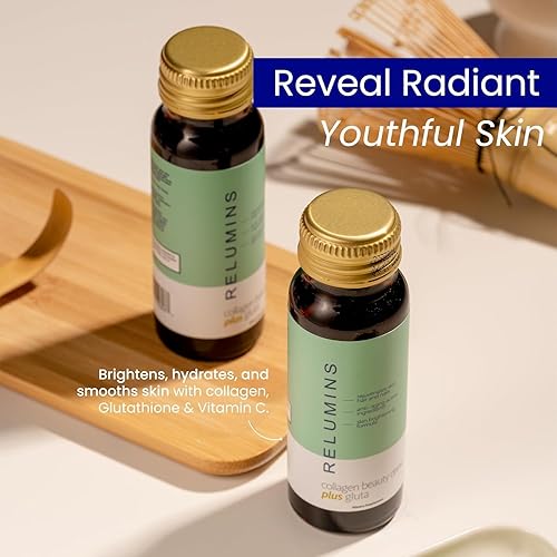 Miniatura 8 de Relumins Advance - Bebida rejuvenecedora de colágeno con glutatión, hialurónico, CoQ10, EGCG, resveratrol y más, combate naturalmente los signos del