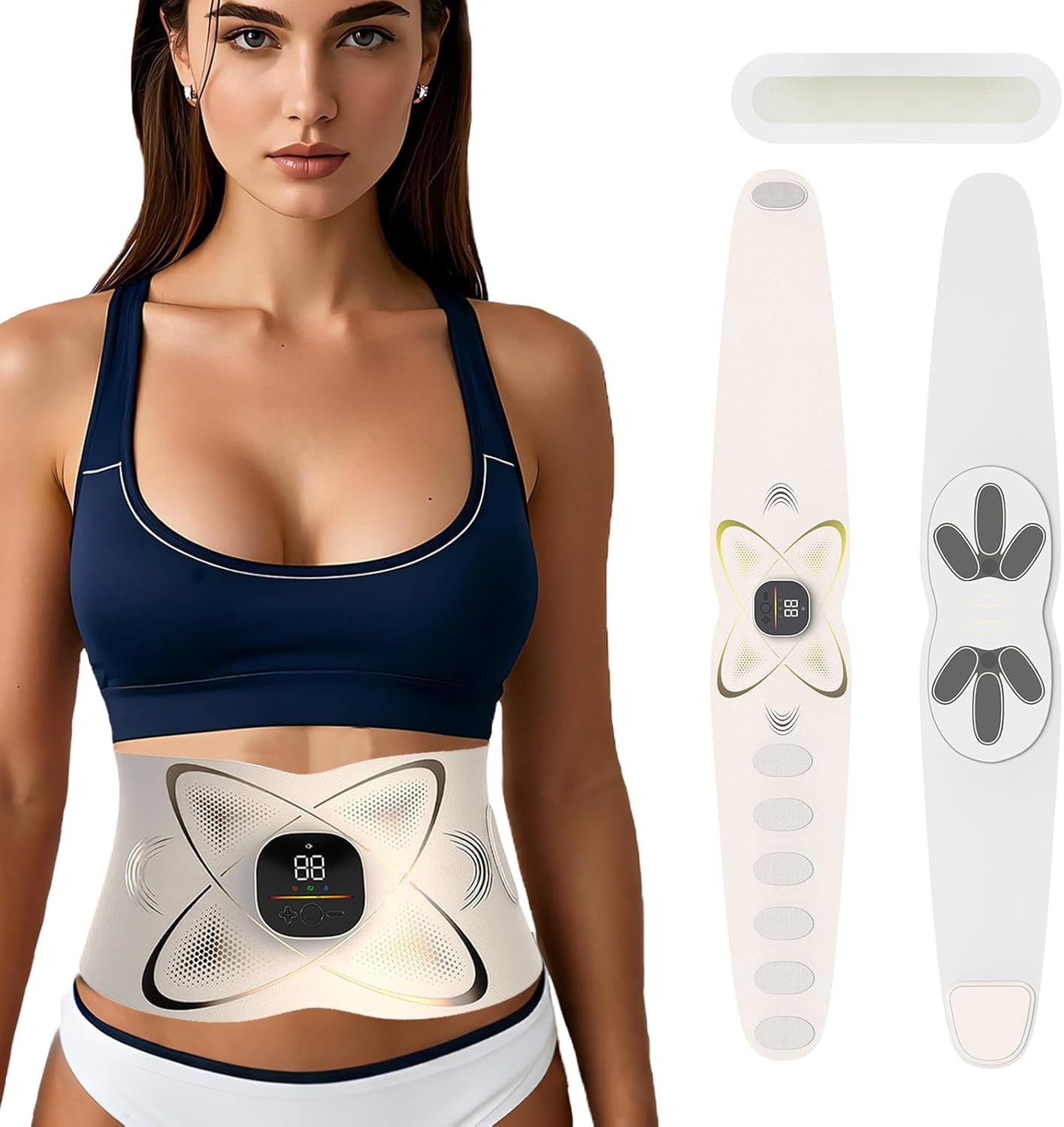 Abs Stimulator Abdominal, ab Belt Muscle Stimulator with Heat for Belly Fat Loss, Stomach Cellulite Melting, Postpartum Care Smooth & Firming, Lower Back Massager for Pain Relief Women Men Gifts Abs Stimulator Abdominal, ab Belt Muscle Stimulator with Heat for Belly Fat Loss, Stomach Cellulite Melting, Postpartum Care Smooth & Firming, Lower Back Massager for Pain Relief Women Men Gifts