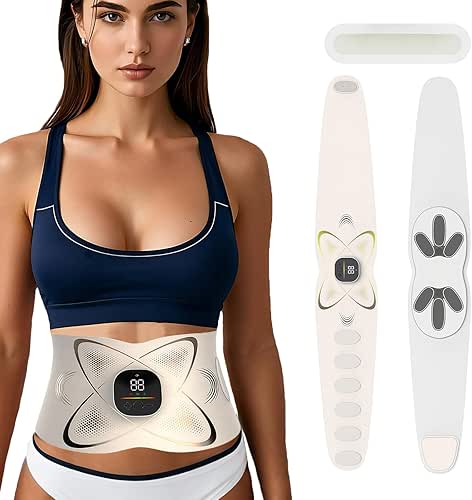 Abs Stimulator Abdominal, ab Belt Muscle Stimulator with Heat for