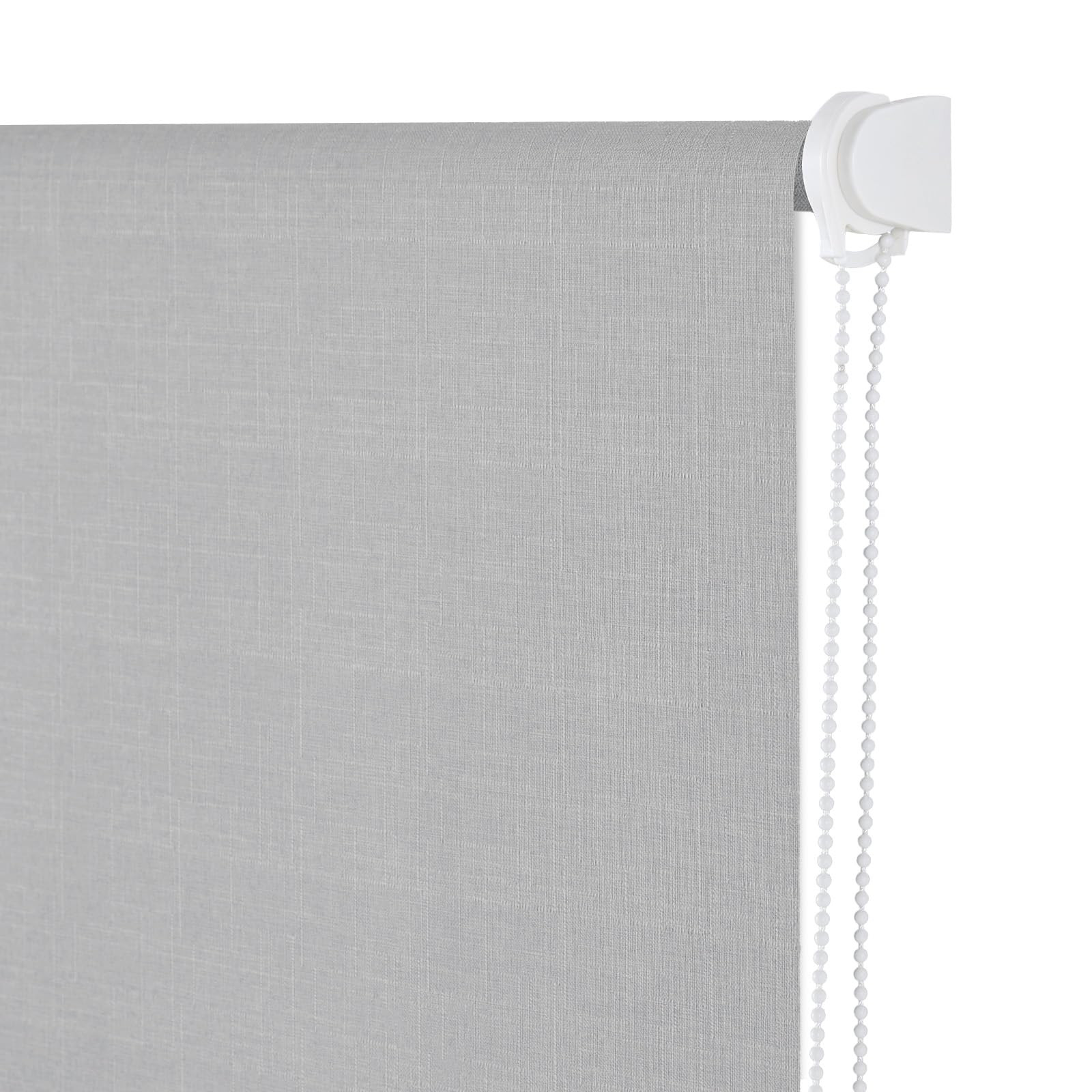 Photo 1 of ** bend damage**NUTRO CHILL Window Blinds, Blackout Blinds with Thermal Insulated, UV Protection Linen Window Shades for Home, Door, Kitchen, Bathroom (58" W x 68" L, Light Grey)