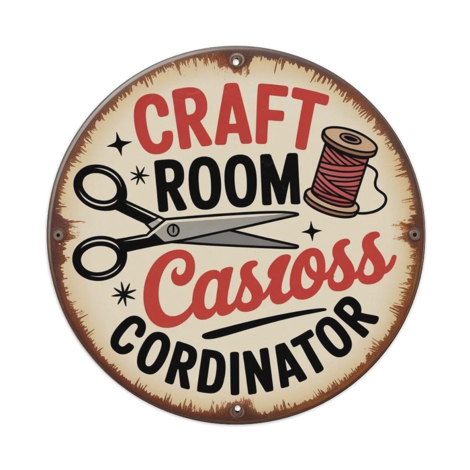 Craft Room Metal Tin Sign Plaque