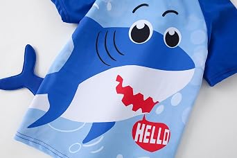 Toddler Swimsuit Boys 3 Pieces Rash Guard Bathing Suits UPF 50+