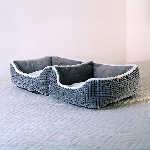 Miniatura 4 de Cama para cachorros para perros pequeños  Cama para gatos de interior  Cama para perros para 2 perros para compartir  Alfombra para mascotas