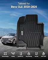 Vista 113 de 3W Alfombrillas de suelo aptas para Benz E-Class 2017-2023 TPE para todo tipo de clima, ajuste personalizado para E300, E320, E400, E350, E63, E550