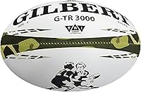 Gilbert G-TR3000 Camo Rugby Training Ball - Durable 2-Ply TRI Grip Trainer for Teams
