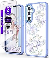 Vista 10 de Funda para Samsung Galaxy A54 5G con protector de pantalla de vidrio templado [2 unidades], [protección de grado militar] TPU delgado y suave