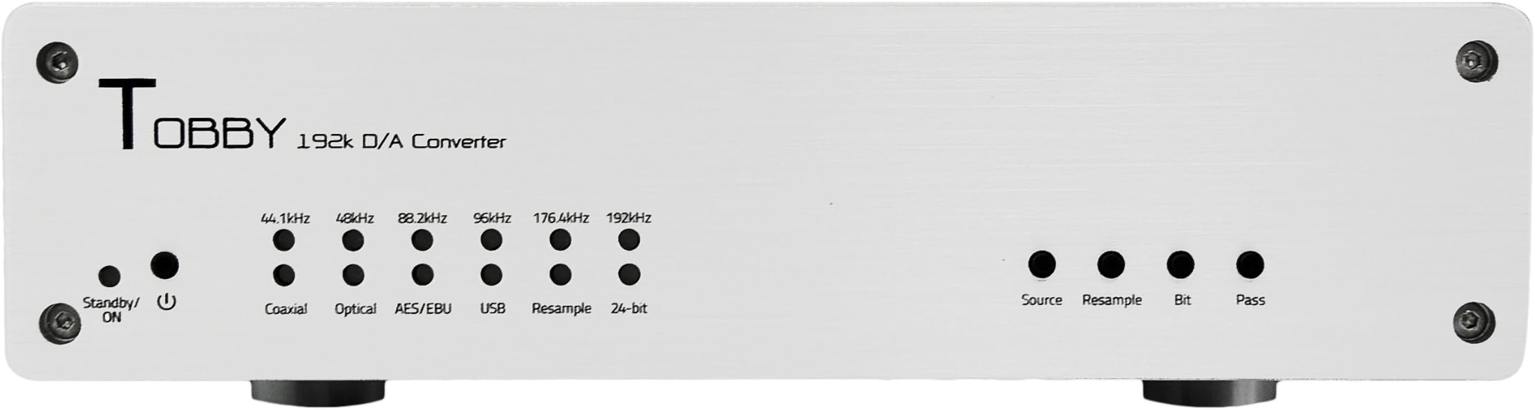 Tobby is a 192k D/A Converter with a dual-DAC chip.