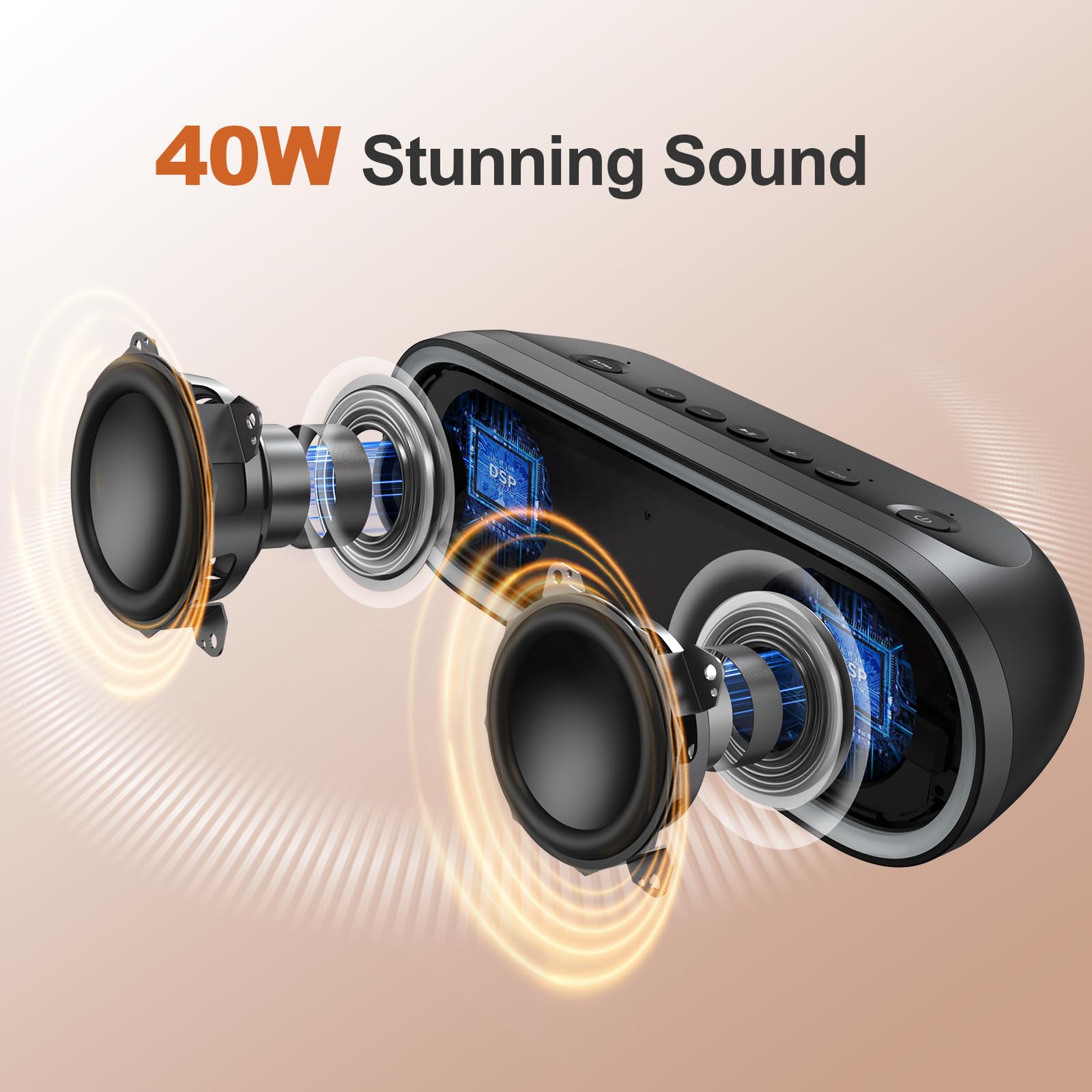 Doss Waterproof Alexa Enabled Speaker P300 Doss Soundbox