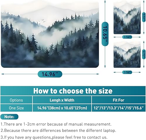 Miniatura 98 de Adhesivo para laptop de 12.1-15.6 pulgadas, calcomanía reutilizable universal de vinilo para laptop, protector de arte impermeable en color panal