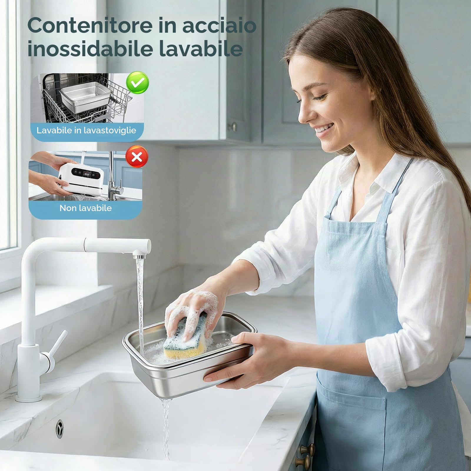 Scaldavivande Elettrico, 1.2L Scatola a pranzo Intelligente Riscaldante con Schermo Tattile, Scatola a Pranzo Riscaldante Senza Filo con Piatto in Acciaio Inossidabile e Sacco Isotermico