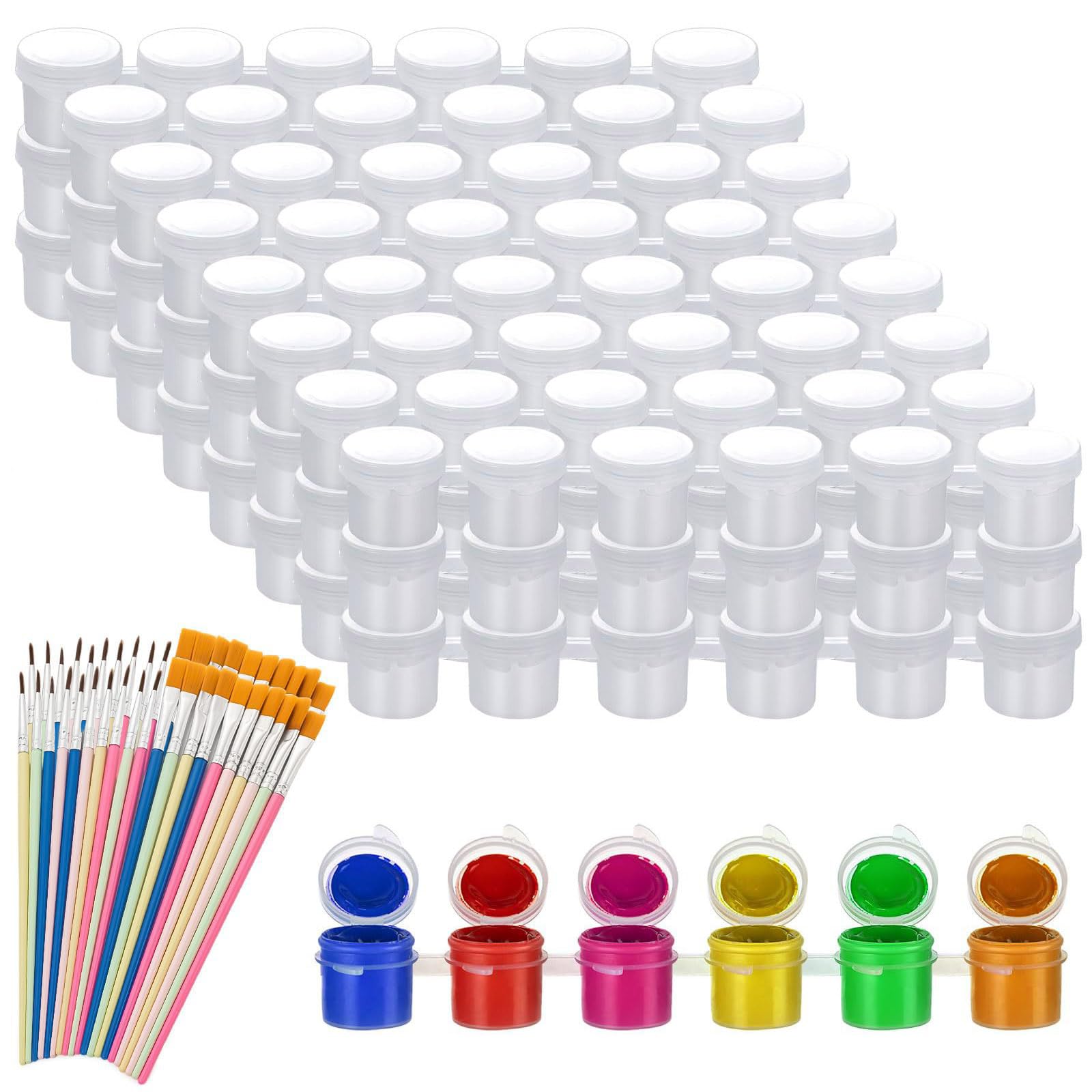 Substances de peinture polyacrylate en flacons portables multicolores pour châssis