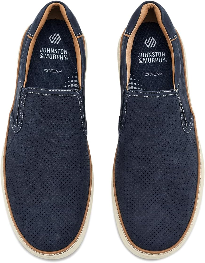 Men's Johnston & Murphy Mcguffey 2 Perfed Slip-On | Zappos.com